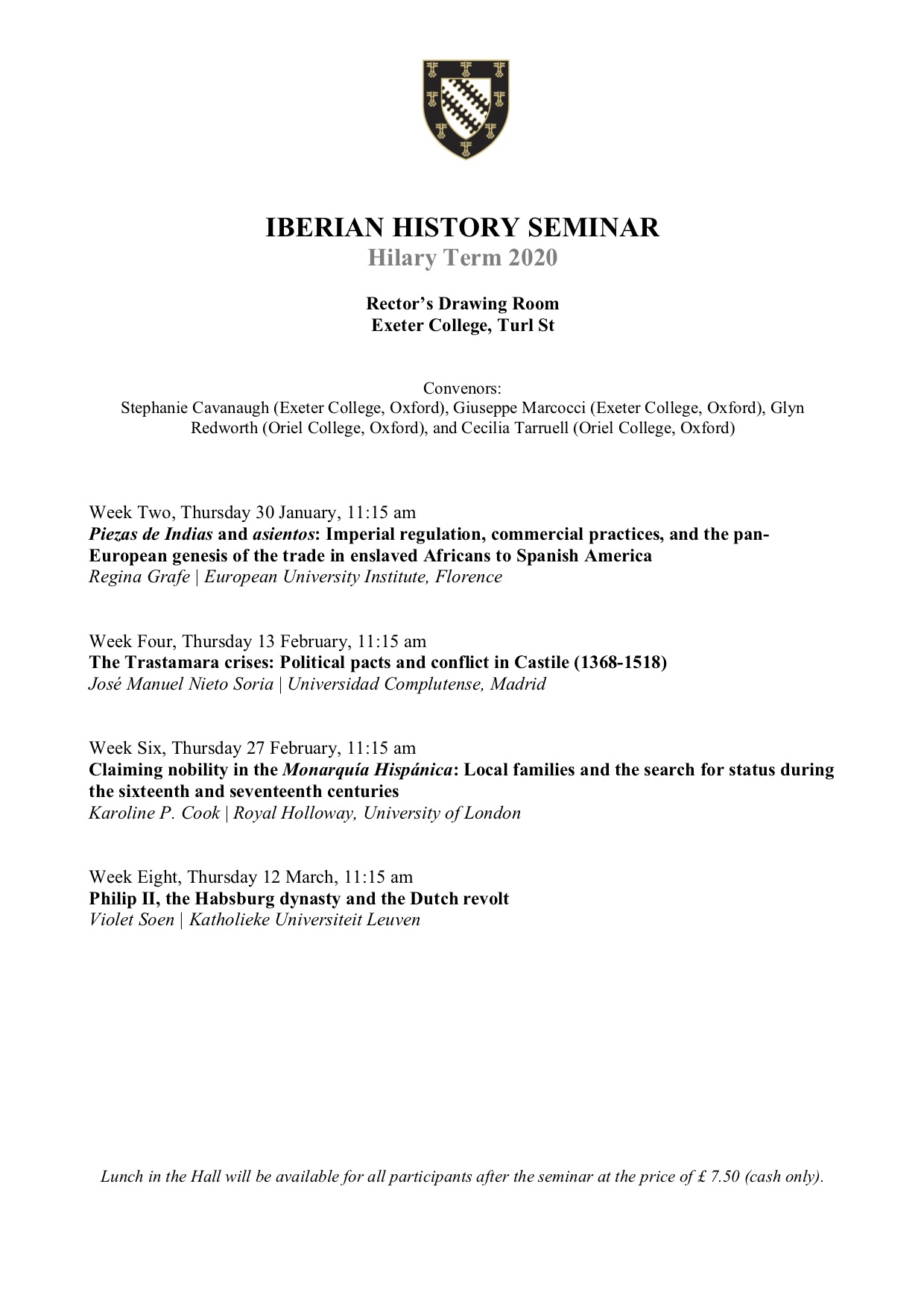 full oxford iberian history seminar ht2019