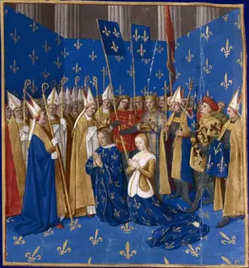 coronation of louis viii and blanche of castille